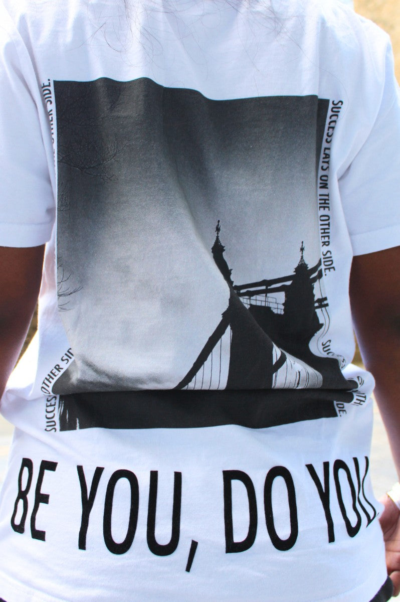 Success White Cotton T-Shirt - FitMe Clothing