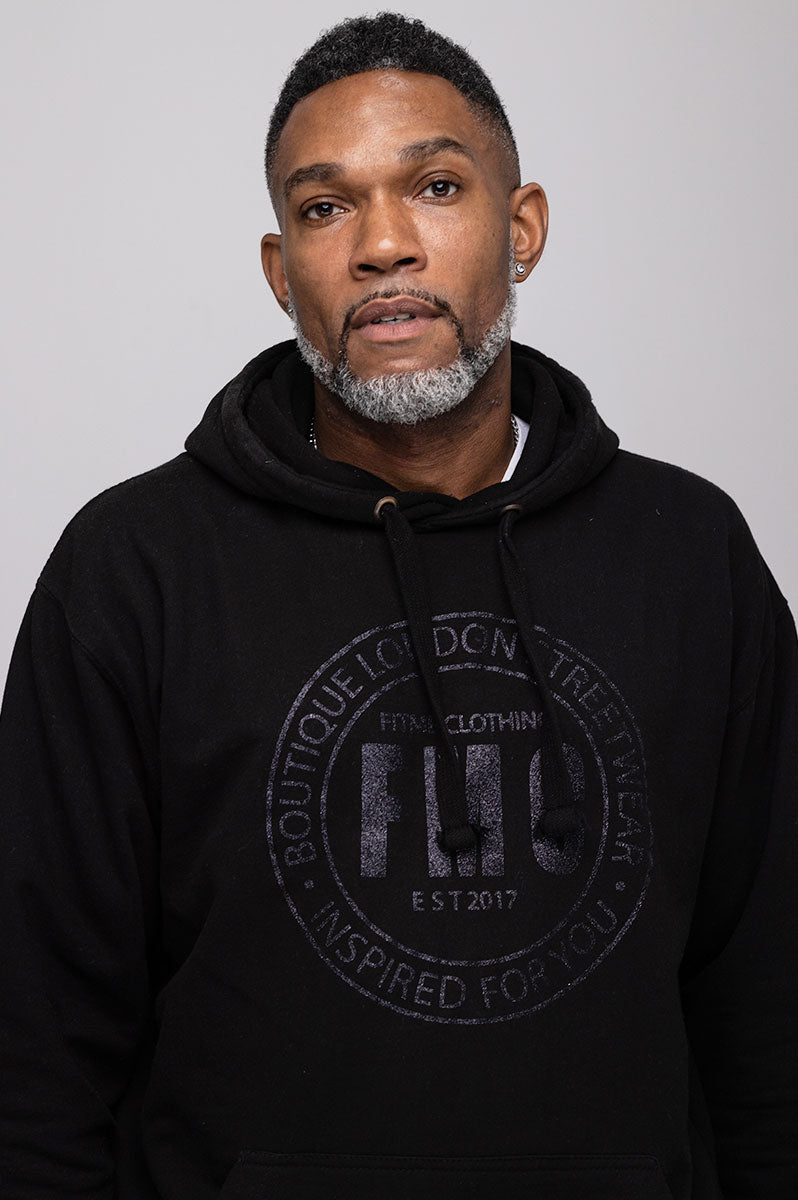 Black Glitter Inspired Hoodie - FitMe Clothing