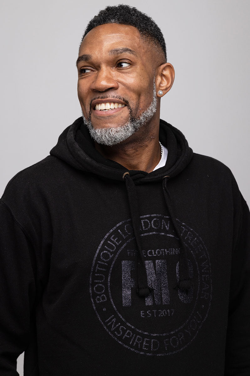 Black Glitter Inspired Hoodie - FitMe Clothing
