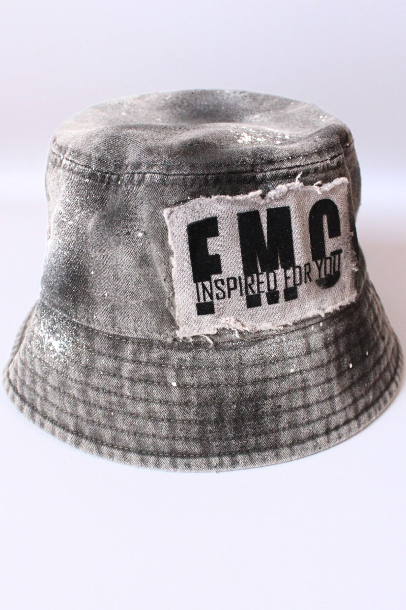 Black Vintage Denim Custom FMC Bucket Hat
