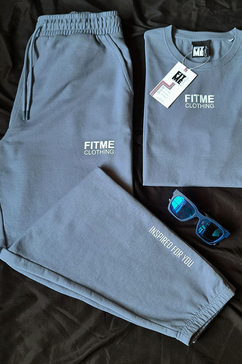 Cool Blue FitMe Generation T-Shirt & Joggers Tracksuit Set - FitMe Clothing