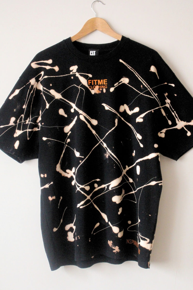 Oversize 'FLARE' Heavyweight Black T-Shirt