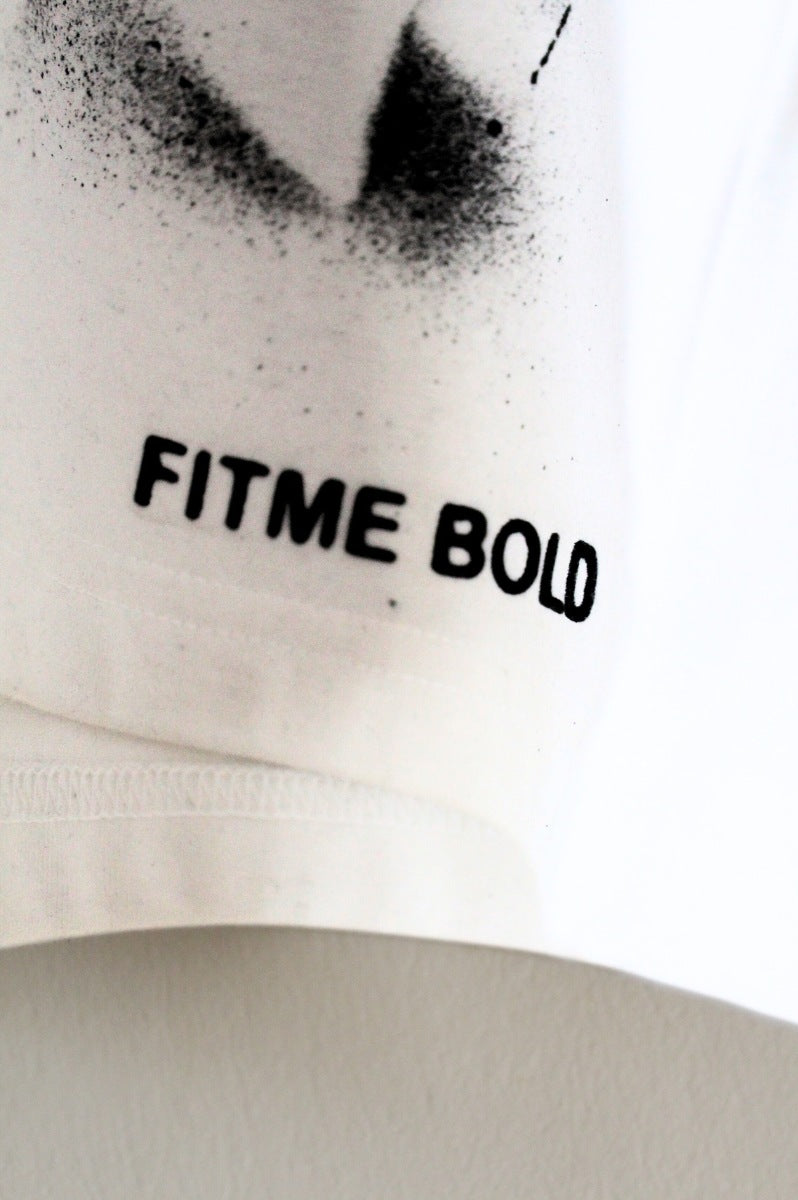 'Live The Music' White Relaxed T-Shirt