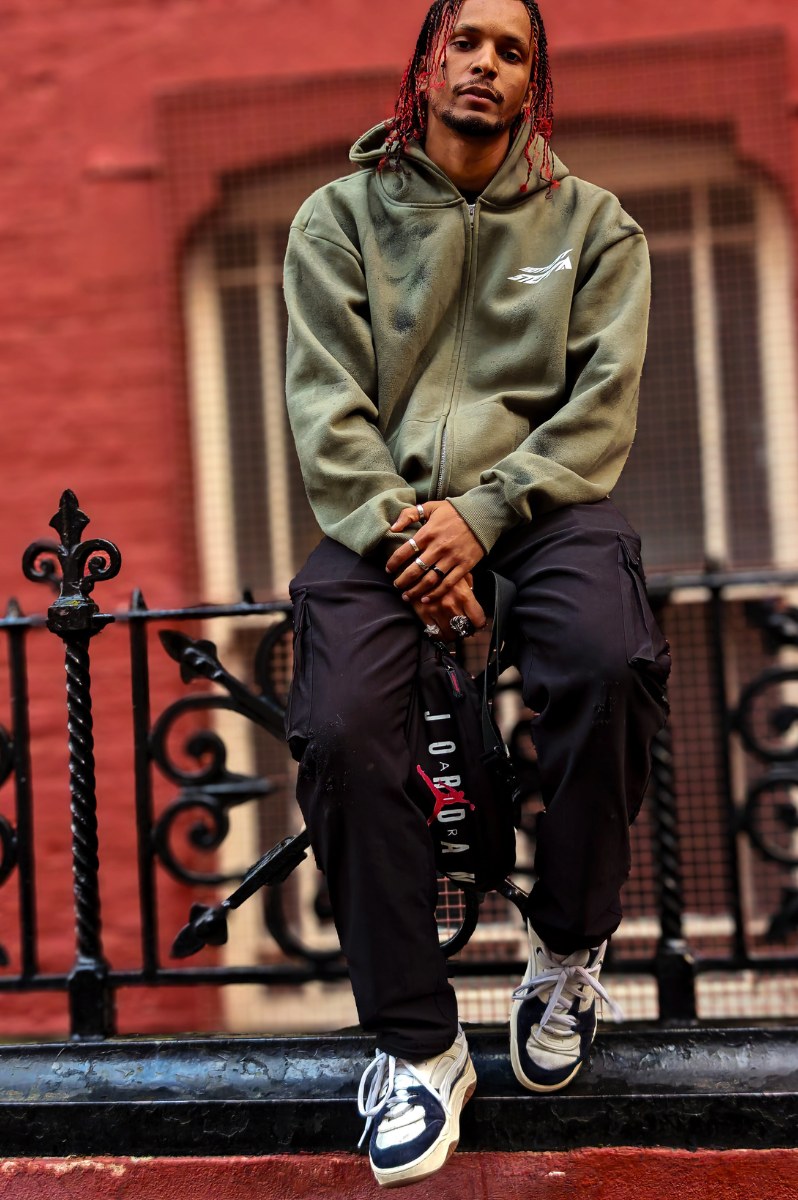 Hottest Steppa – Oversized Heavyweight Double-Zip Khaki Green Hoodie - FitMe Clothing