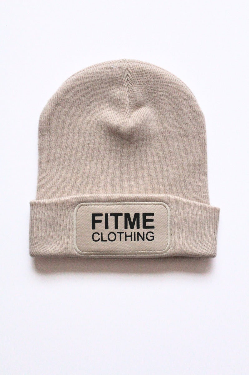 Sand Logo Patch Beanie