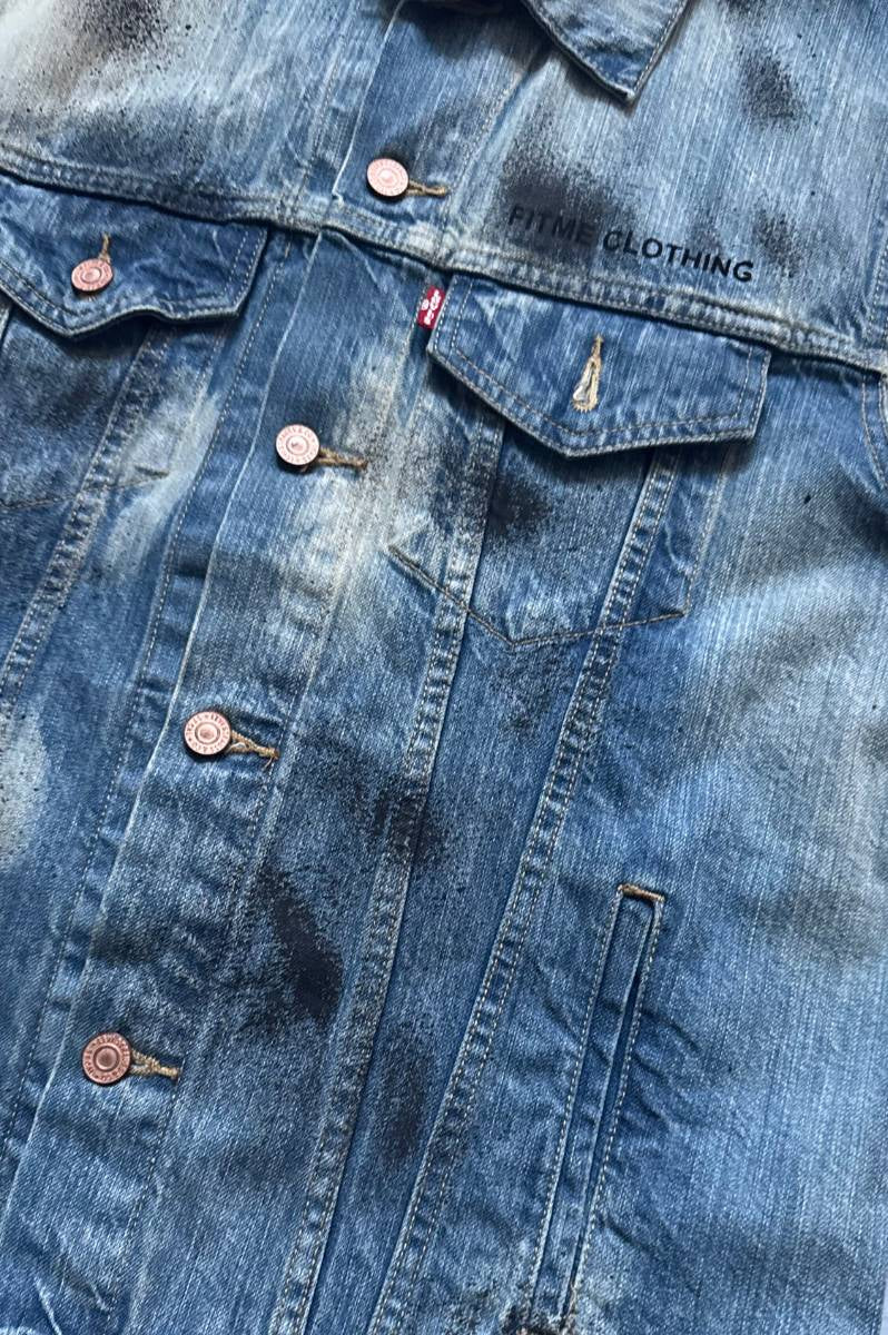 Upcycled Levi's x FitMe Sleeveless Denim Jacket - Love Yourself Loudly