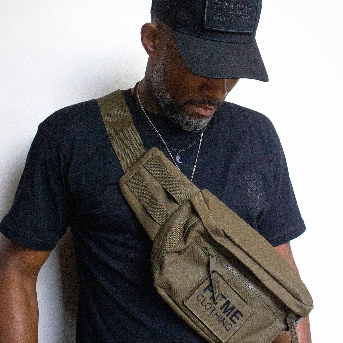 Military Green Utility Bum Bag - FitMe Clothing