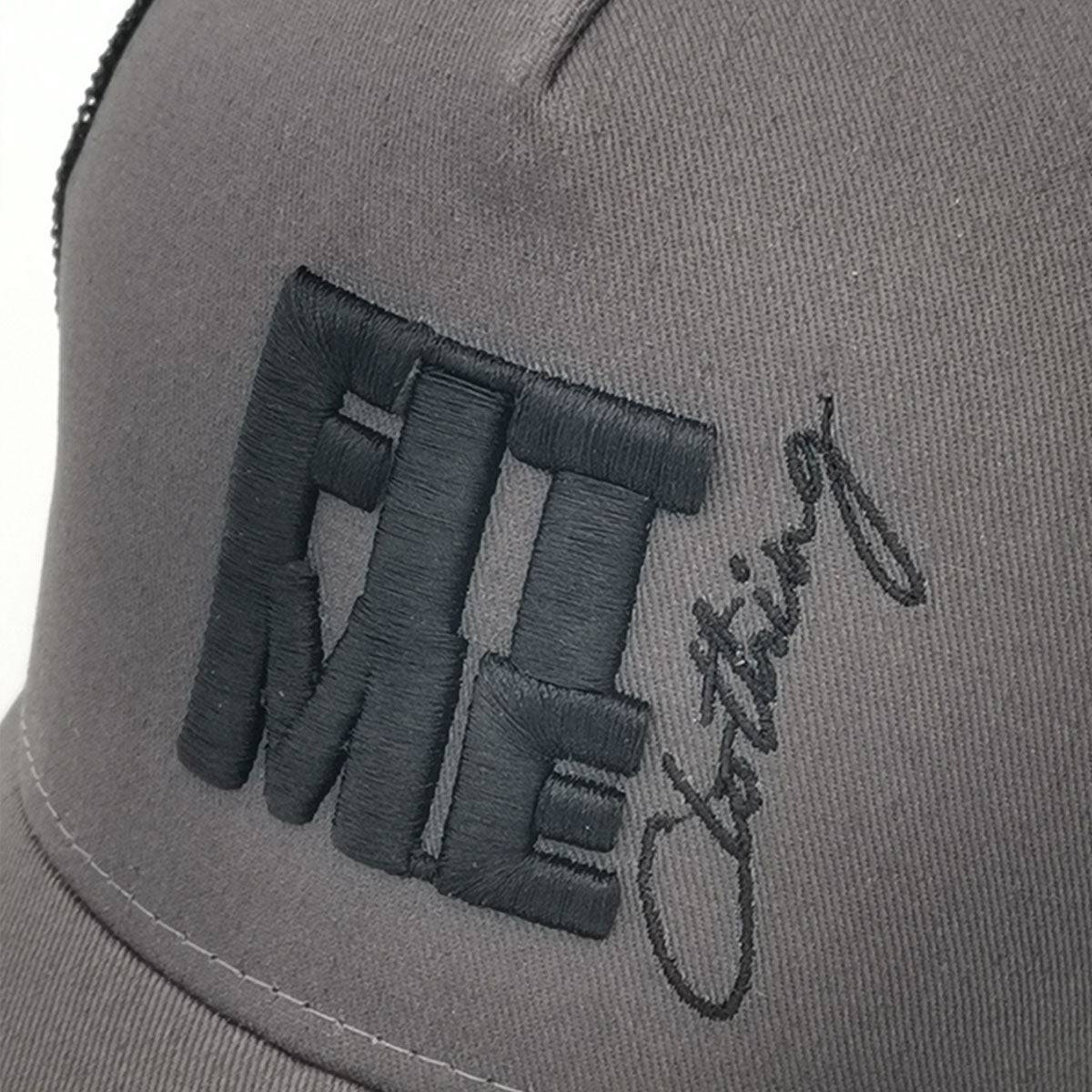 Black And Grey Classic Trucker Cap - FitMe Clothing