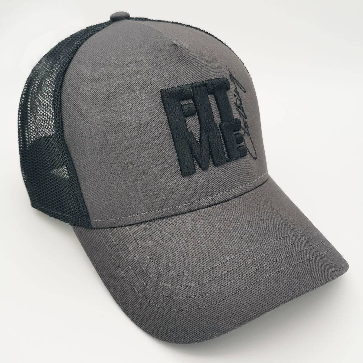 Black And Grey Classic Trucker Cap - FitMe Clothing