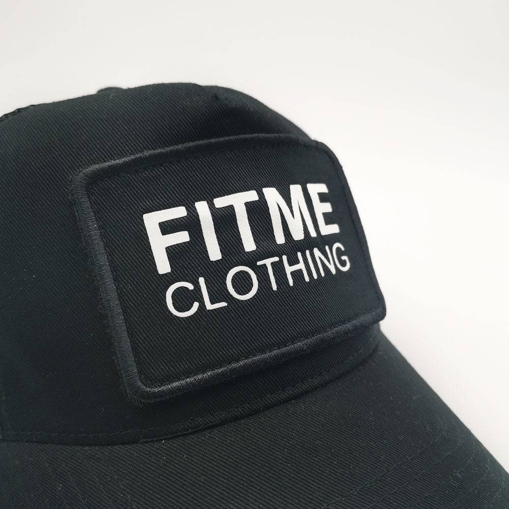 Black Snapback Patch Trucker Cap - FitMe Clothing
