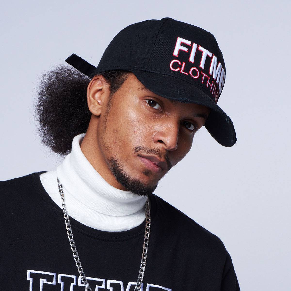 FitMe Clothing 3D Black Distressed Cap - FitMe Clothing