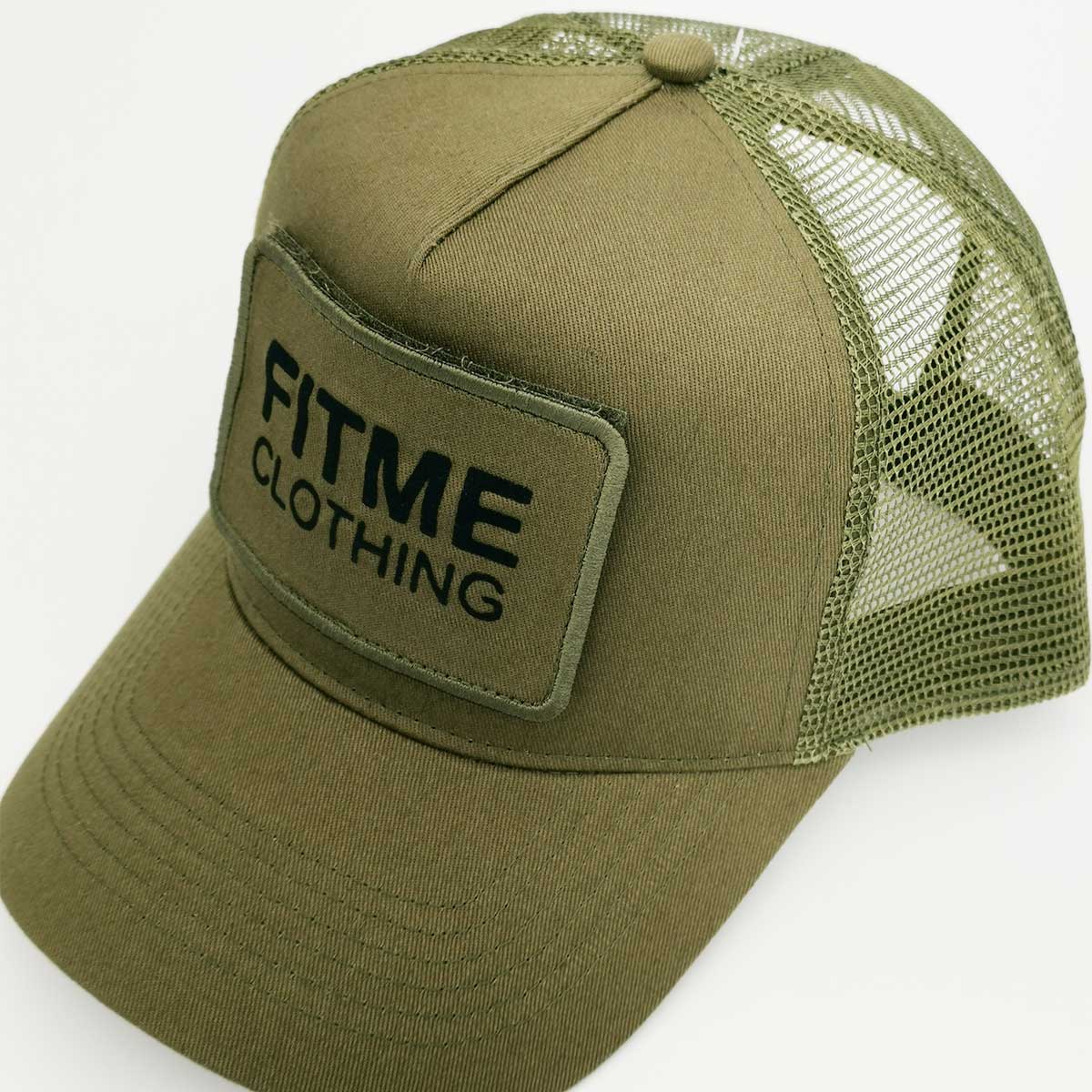 Military Green Snapback Patch Trucker Cap - FitMe Clothing