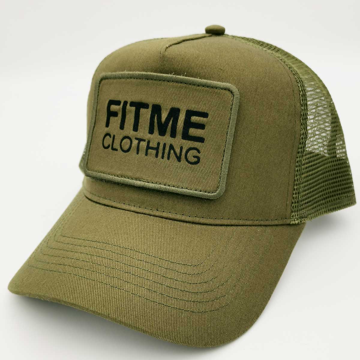 Military Green Snapback Patch Trucker Cap - FitMe Clothing
