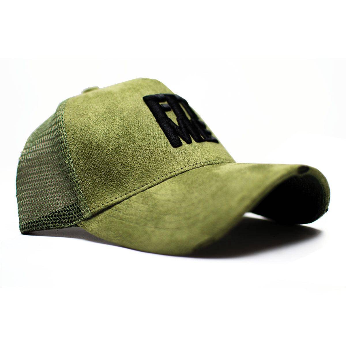 Green Suede Trucker Cap | FitMe Clothing - FitMe Clothing