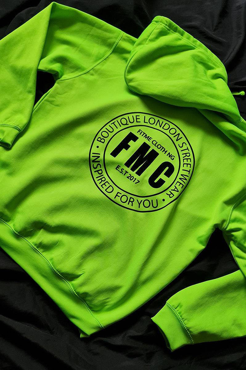 Green Neon Inspired Hoodie - FitMe Clothing