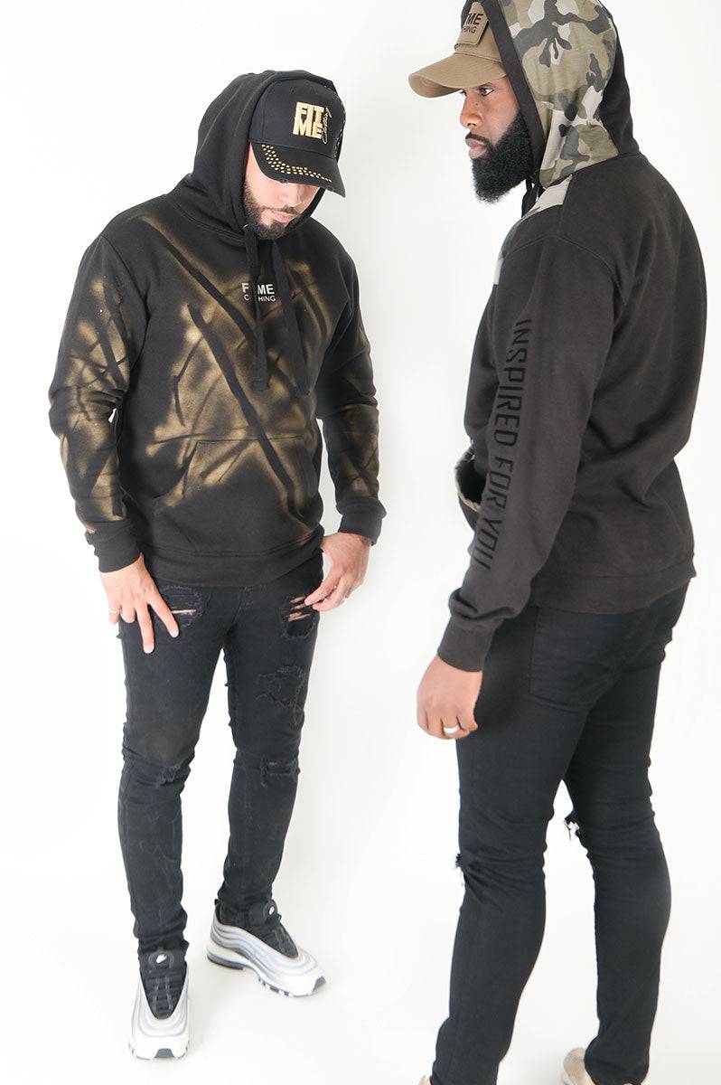 Impact 'Inspired' Black Custom Hoodie - FitMe Clothing