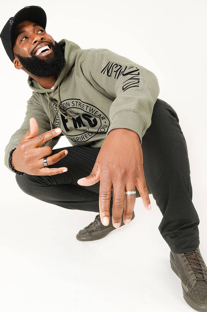 Military Green Inspired Hoodie - FitMe Clothing