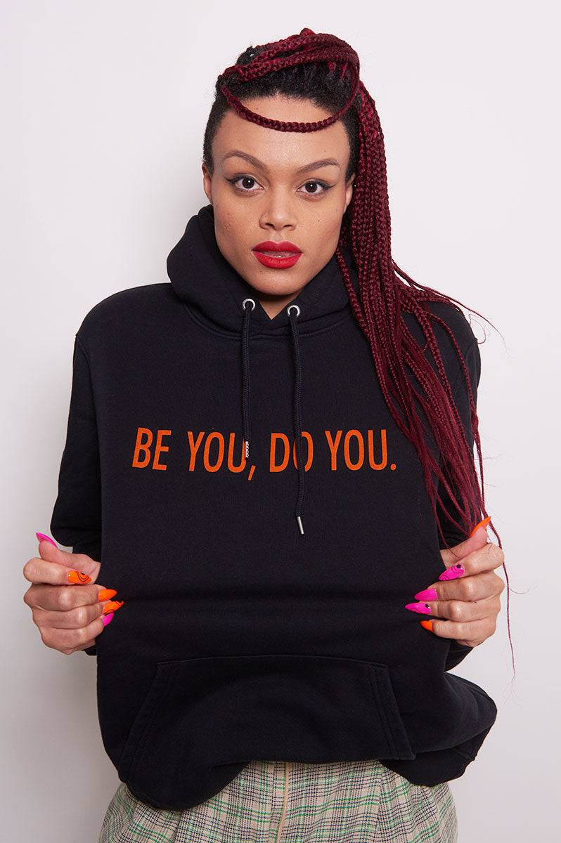 Organic Cotton Success Black Hoodie Sweatshirt - FitMe Clothing