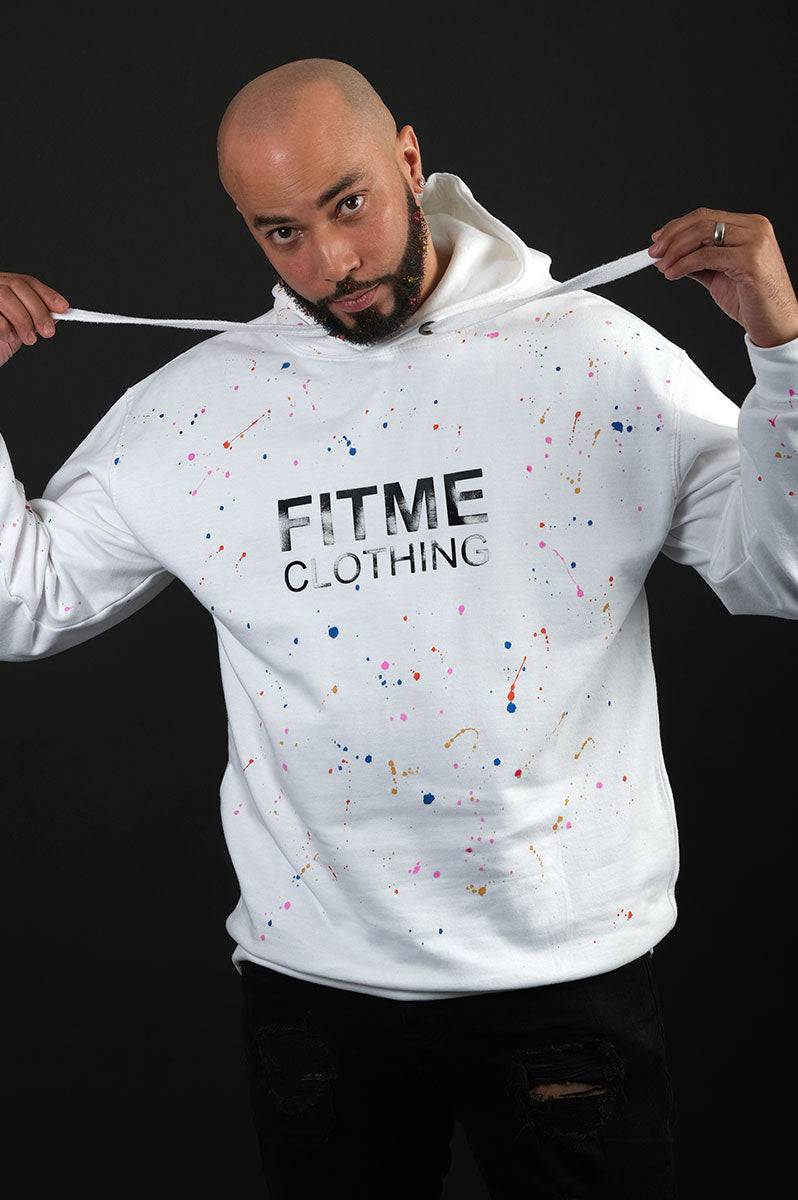 Splash Inspired Custom White Hoodie - FitMe Clothing