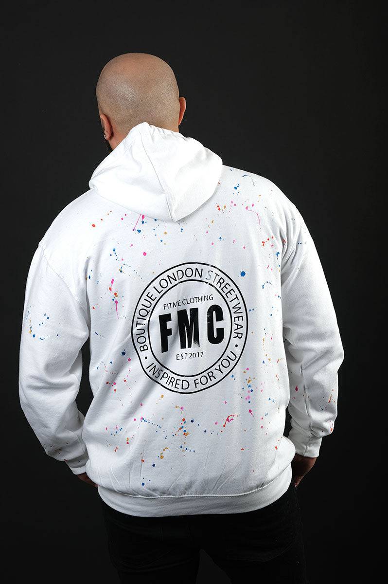 Splash Inspired Custom White Hoodie - FitMe Clothing