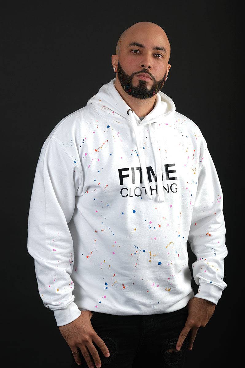 Splash Inspired Custom White Hoodie - FitMe Clothing