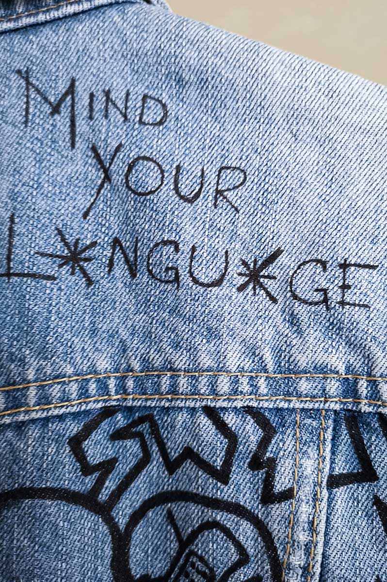 Ladies 'Broken Beauty' Custom Denim Jacket - FitMe Clothing