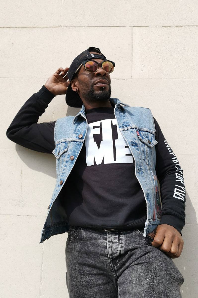 Unisex 'FMC' Custom Sleeveless Denim Jacket - FitMe Clothing