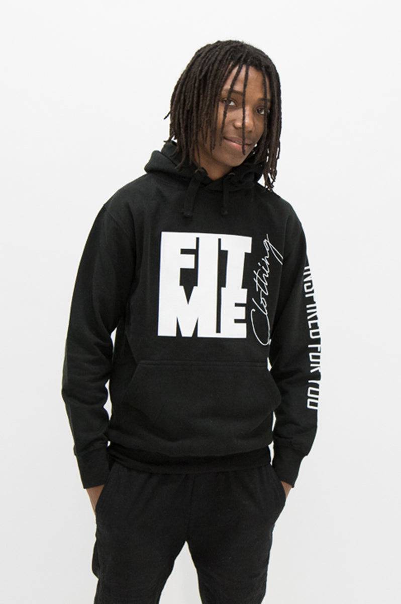 Unisex Logo Black Hoodie - FitMe Clothing