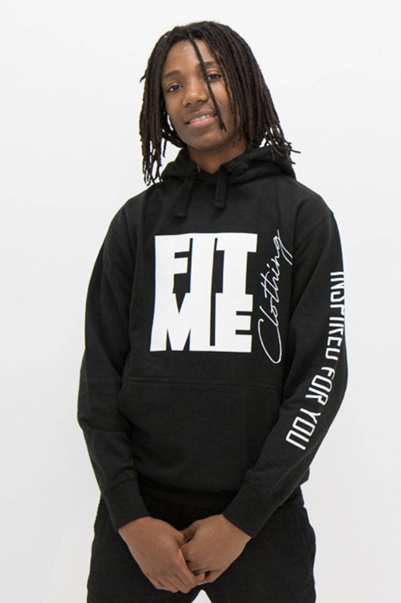 Unisex Logo Black Hoodie - FitMe Clothing