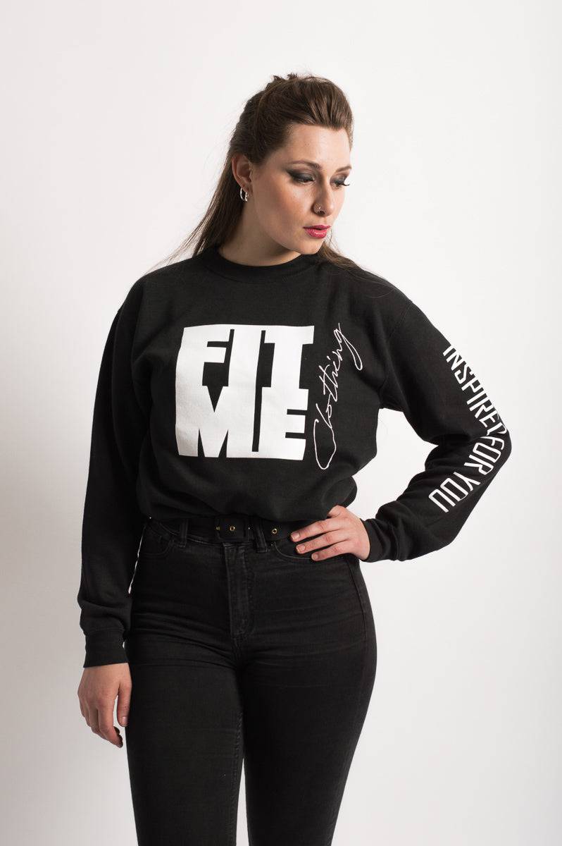 Unisex Logo Black Sweater - FitMe Clothing