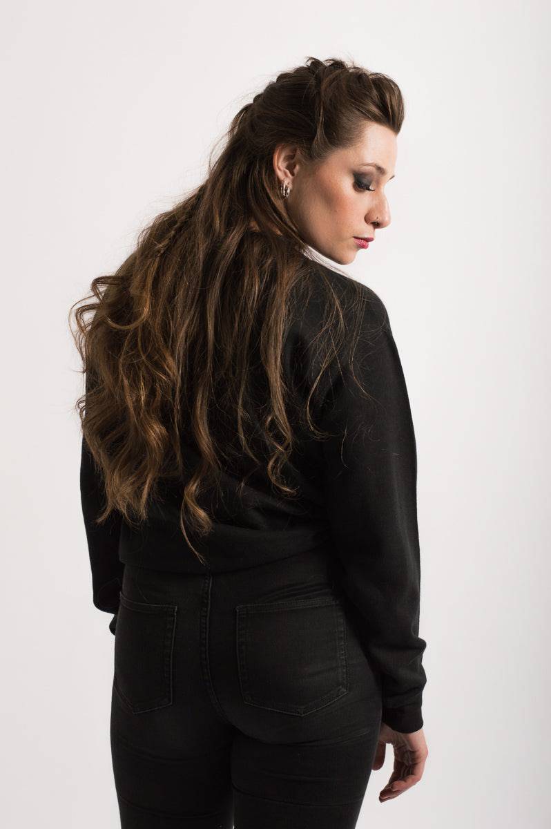 Unisex Logo Black Sweater - FitMe Clothing
