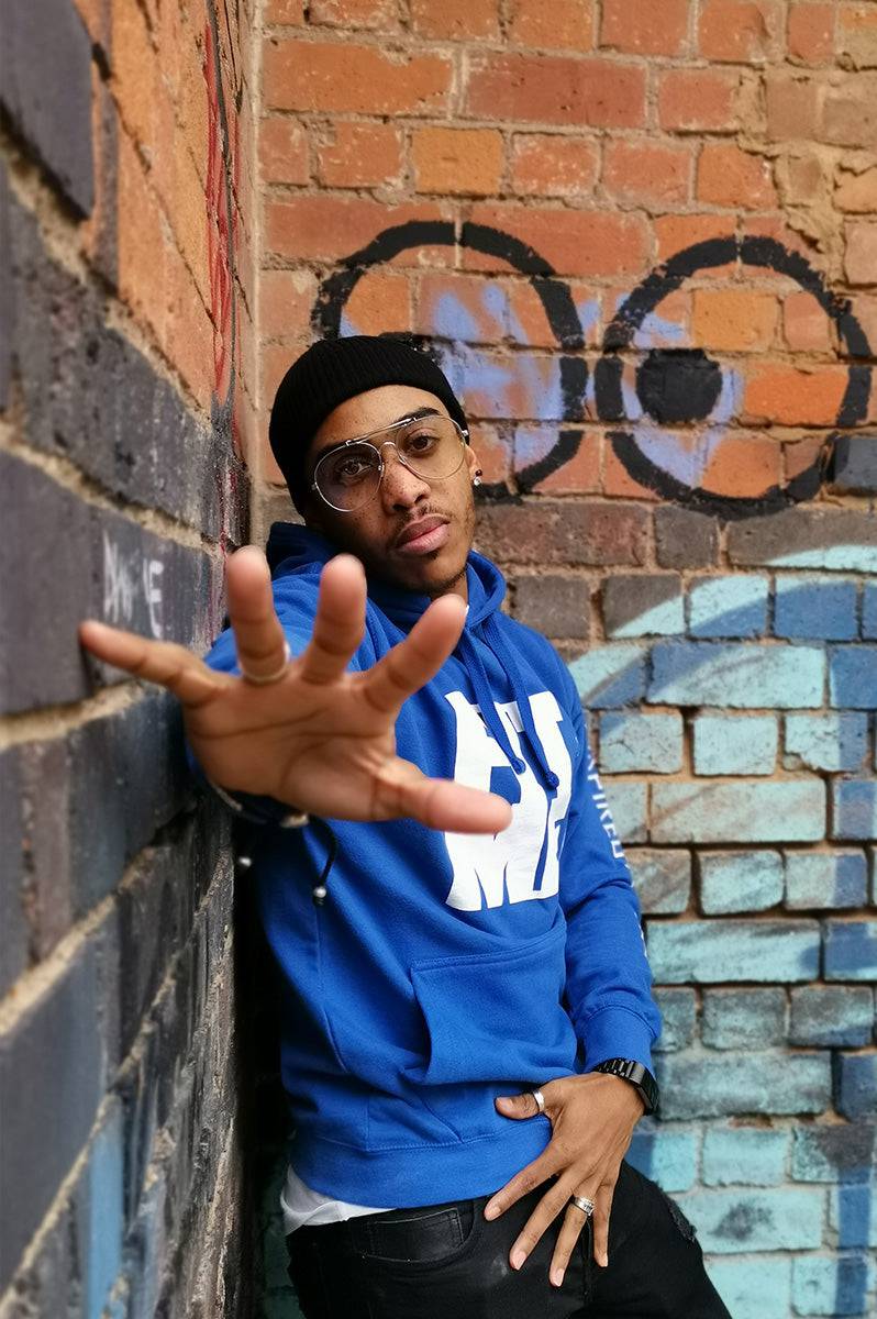 Unisex Logo Blue Hoodie - FitMe Clothing