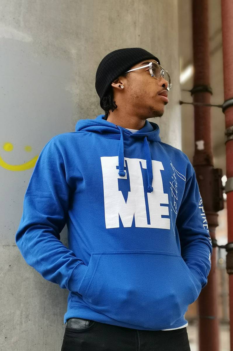 Unisex Logo Blue Hoodie - FitMe Clothing