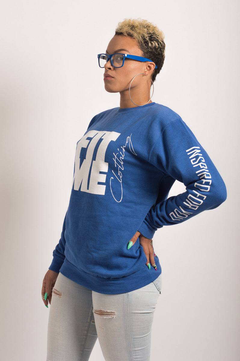 Unisex Logo Blue Sweater - FitMe Clothing