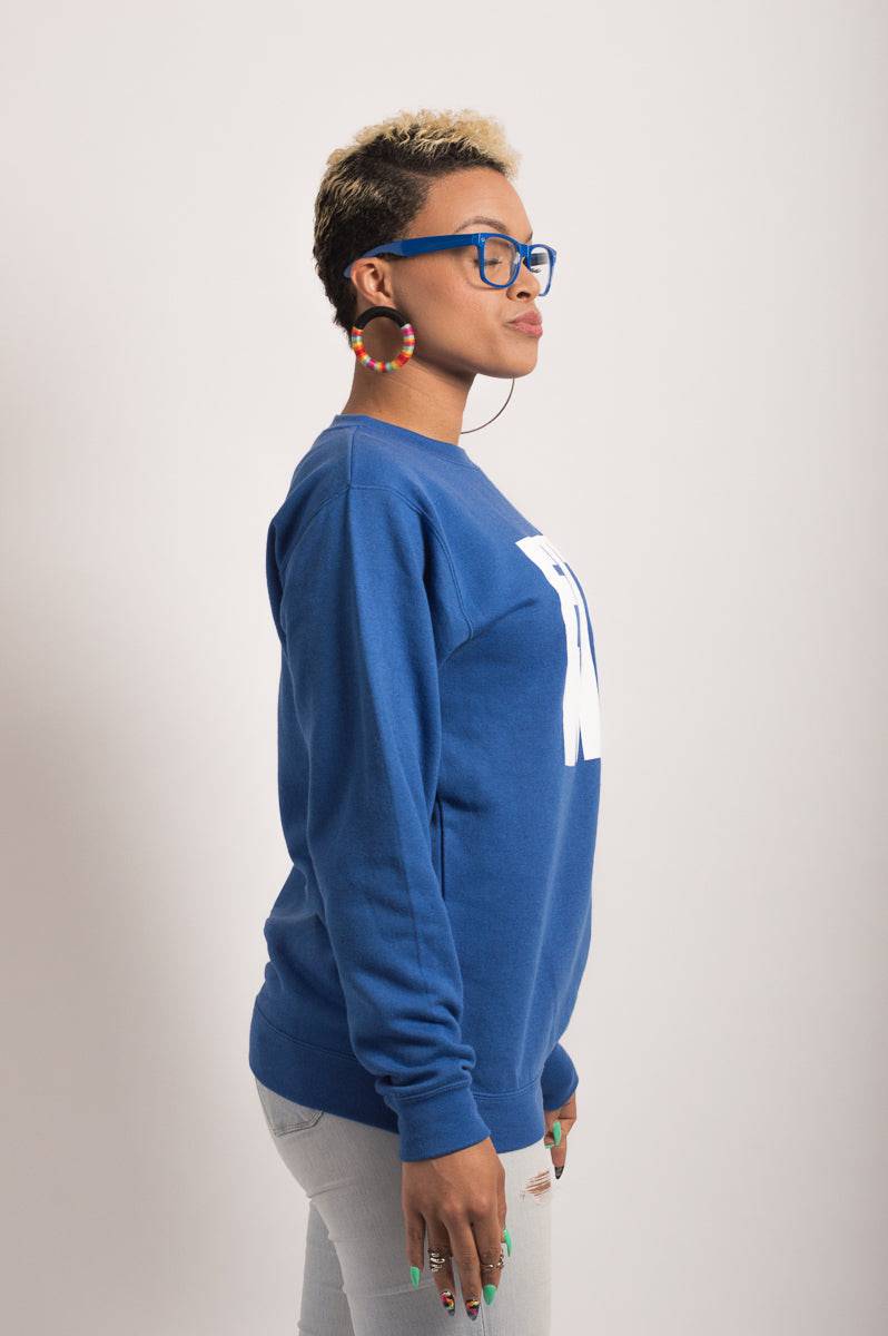 Unisex Logo Blue Sweater - FitMe Clothing