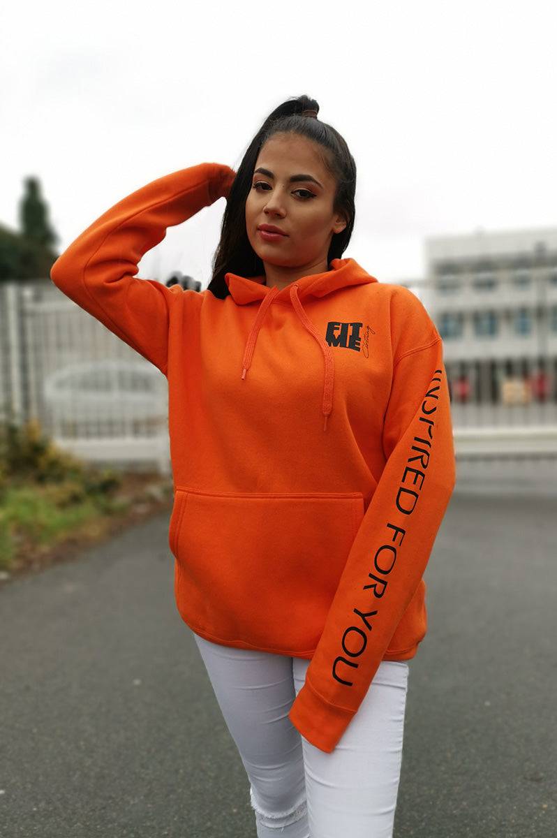 Unisex Logo Orange Hoodie - FitMe Clothing