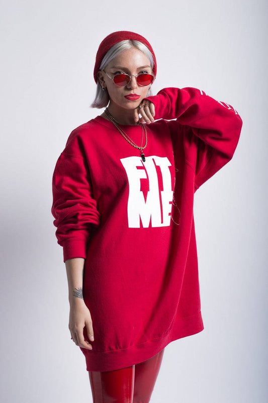 Unisex Logo Red Sweater - FitMe Clothing