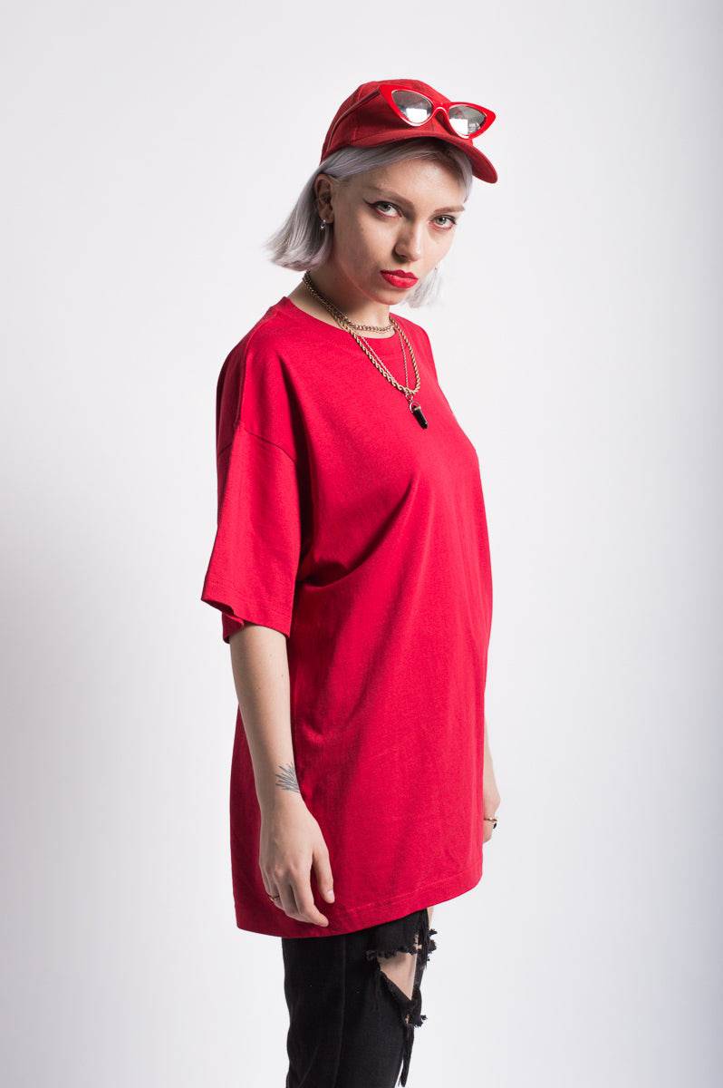 Unisex Nerd Head Red T-Shirt - FitMe Clothing