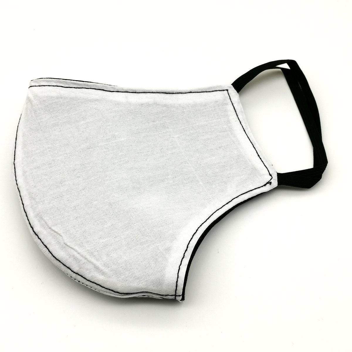 Black Cotton Logo Face Covering - FitMe Clothing