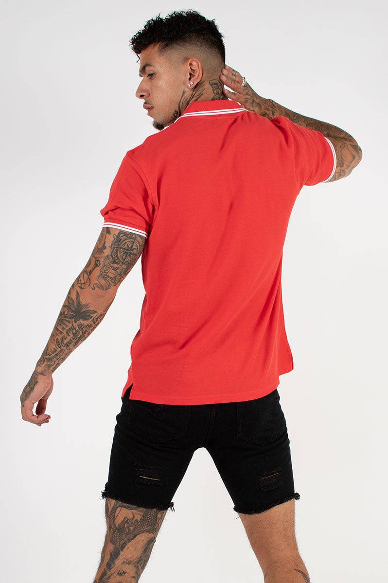 Red Polo Shirt - FitMe Clothing