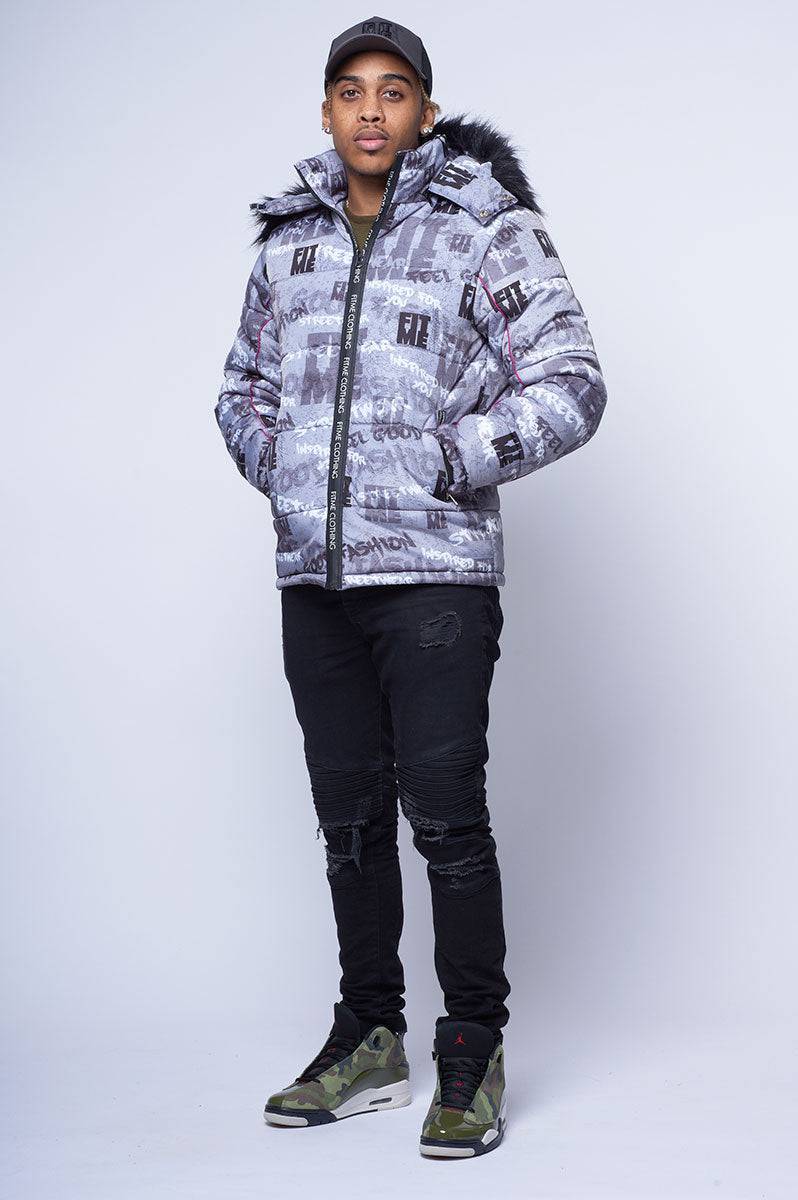 Grey Street Inspired Hooded Puffer Jacket - FitMe Clothing