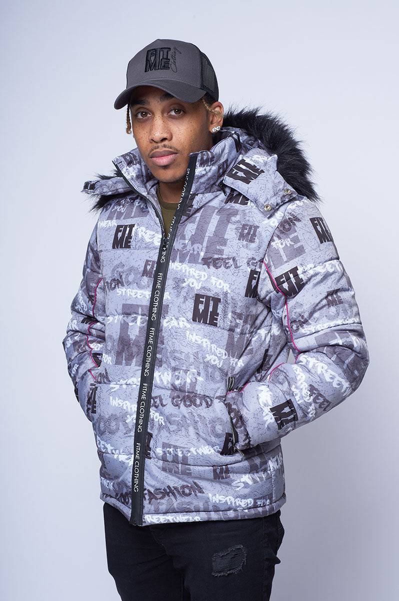 Grey Street Inspired Hooded Puffer Jacket - FitMe Clothing