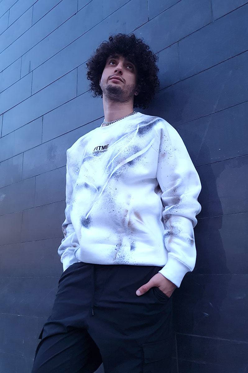 Impact Inspired White Sweater - FitMe Clothing