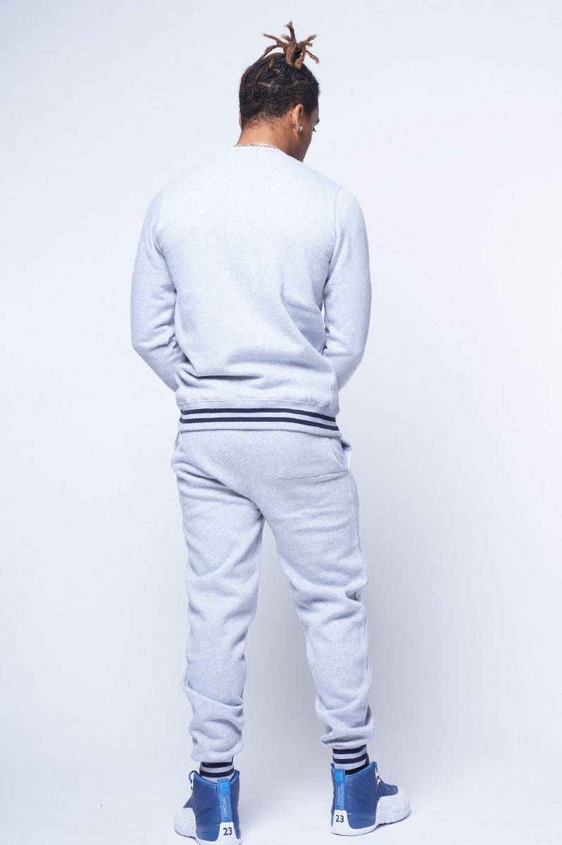 FMC Grey Stripe Cuff Tracksuit - FitMe Clothing