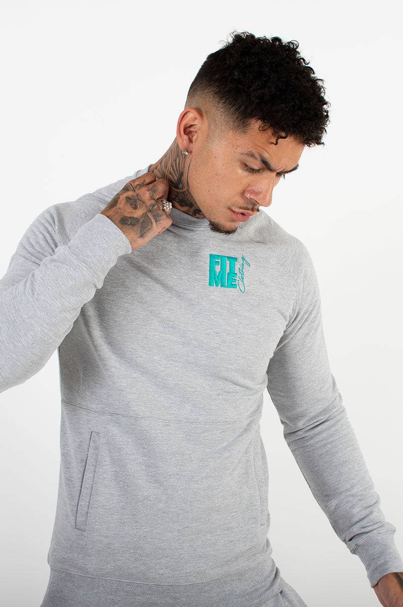 Unisex Grey Logo Sweater Tracksuit - FitMe Clothing