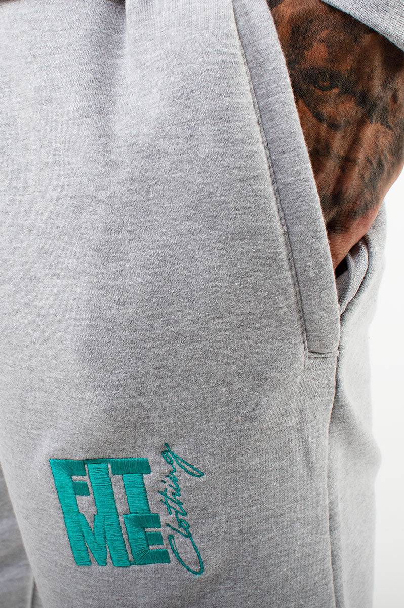 Unisex Grey Logo Sweater Tracksuit - FitMe Clothing