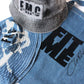 Black Vintage Denim Custom FMC Bucket Hat