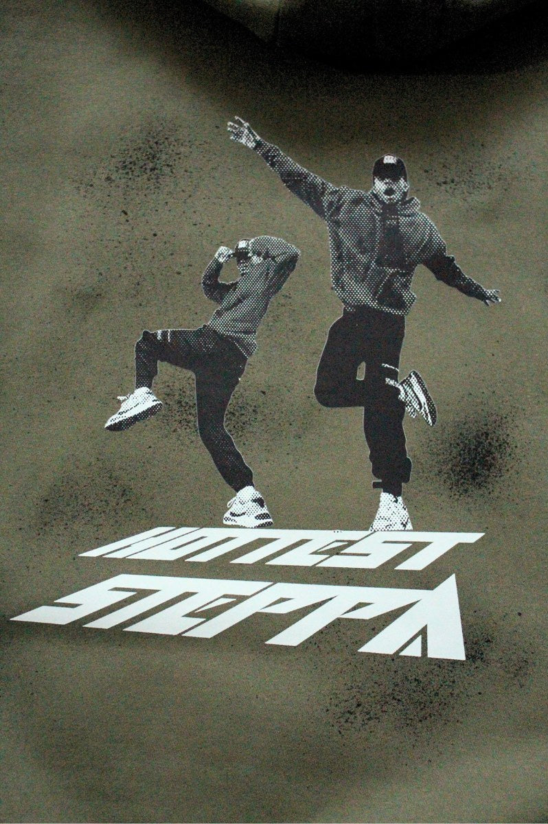 Hottest Steppa – Oversized Heavyweight Double-Zip Khaki Green Hoodie - FitMe Clothing