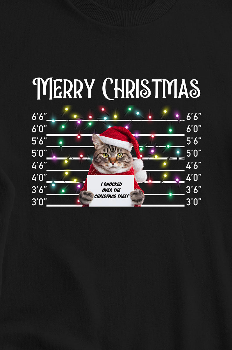Mug Shot Cat Christmas Sweaters - FitMe Clothing