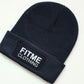 Black Logo Patch Beanie